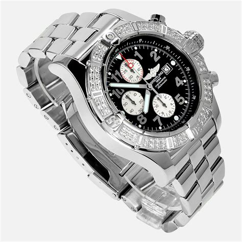 used breitling super avenger watches|breitling super avenger bezel.